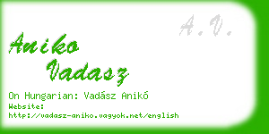 aniko vadasz business card